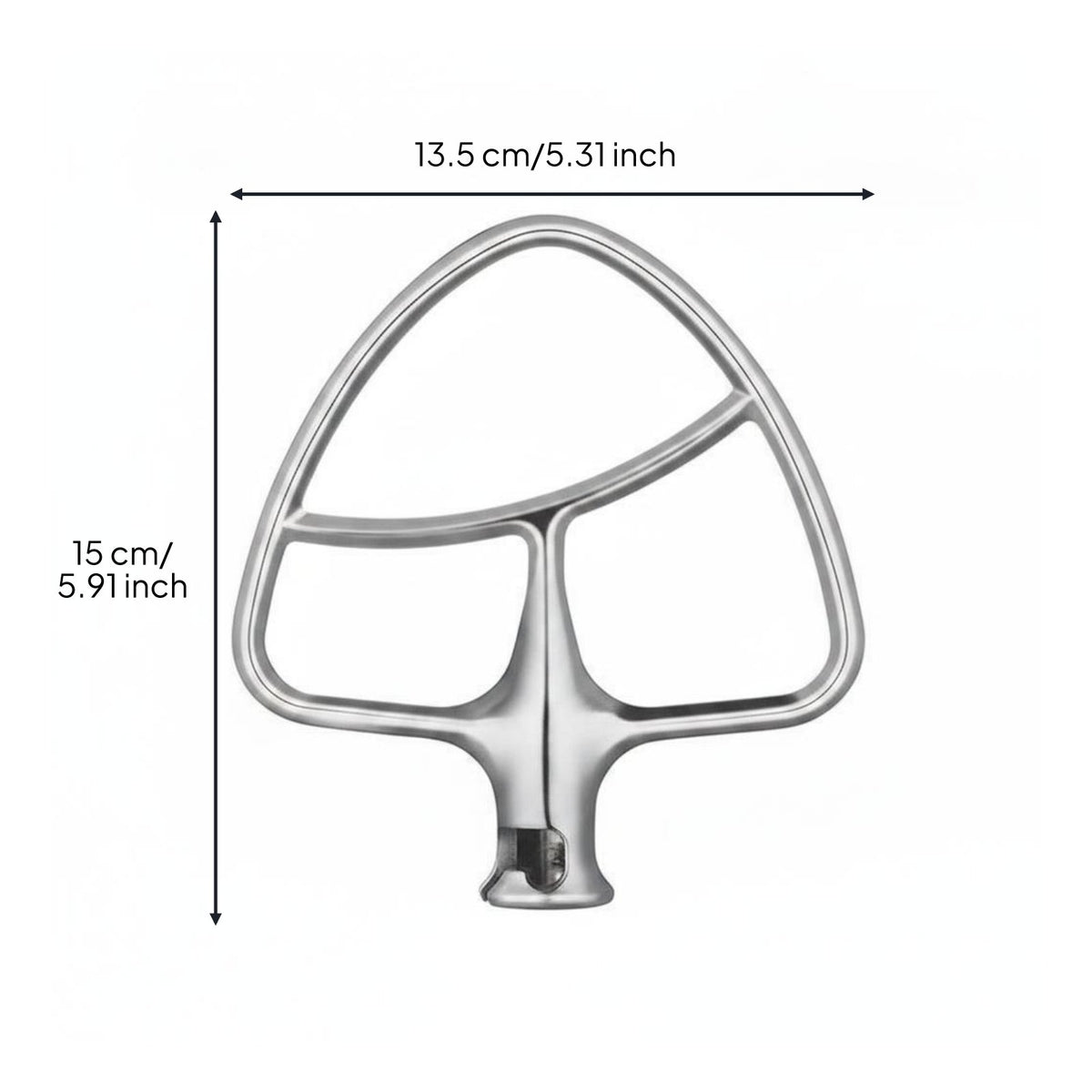 Food Grade Stainless Steel Mixer Bread Mixture Hook Dishwasher Safe Mixer Wire Whip Easy to Install Baking Accessory for Bakers, Home Cooks