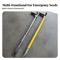 Halligan Bar High-Carbon Steel Crafted Firefighter Extraction Tool Demolition for Contractors, Professionals, Fire Scenes, Wall Removal, Renovation