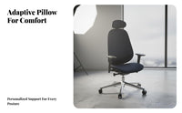 Reclining Function Highspine Ergonomic Chair Adjustable Headrest Highspine Rolling Work Chair Support Office Furniture 360° pivot for Remote Workers, Students, video game enthusiasts, Bedroom, Study Room