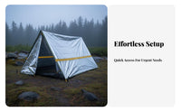 Heat Reflective Emergency Tent | Shelter Waterproof Thermal Tent Windproof for Campers, Survivalists, Camping, Hiking
