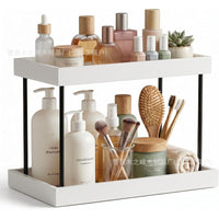 Multi-layer Wooden Storage Shelf for Bathroom Counter