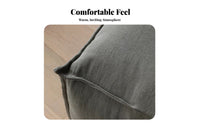 Wabi-Sabi Aesthetic 3-Seater Sofa Removable and cleanable Cover Upholstered Three-Seater Japanese aesthetic Couch Small Space Solution for Apartment Dwellers, Minimalists, Office Managers, Lounge Area