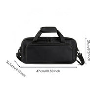 Thickened Guitar Effects Pedal Bag Zippered Pocket Portable Effects Pedal Bag Black for Musicians