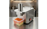 Stainless Steel Electric Vegetable Dicing Machine Compact Countertop Dicing Machine Metal Housing Automatic Fruit Dicer