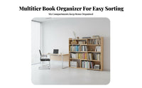 Adjustable Width Extendable Desktop book storage unit Multi-Tier Expandable Book Rack adaptable Placement book storage unit Large Load-Bearing Capacity for Students, Office Workers, Homeowners, Living Room, Small Spaces, Bedroom