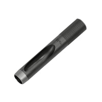 Leather Hole Punch Knurled Grip Tool Matte Black for Workshops, Hobbyists