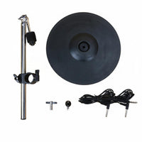 12 Inch Electronic Cymbal Three zone  Electronic Drum Cymbal Pad Universal Compatibility Musical Instrument Accessory for Drummers, Home Studio