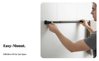 Drill Telescopic Rod Easy Installation No Drill Curtain Rod Versatile Adjustable Closet Hanging Bar for Students, Washroom, Balcony, Doorway