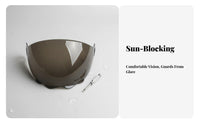 Crystal Clear Vision Helmet Face Visor Anti-Fog Lens Easy Installation Anti-Fog Helmet Visor Ultra Clear Scratch Resistant for Null