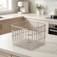 Stainless Steel Colander Kitchen Sink Drainer, 304 Stainless Steel Fruit Washing Basket and Vegetable Washing Basket, No Installation Required