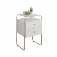 Bauhaus Aesthetic 3-Drawer Nightstand Large Capacity Drawer Cabinet with Cylindrical Frame Strong Load-Bearing Bedside Table Easy to Clean for Design Enthusiasts, Homeowners, Apartment Dwellers, Small Space, Dorm Room, Dormitory, Home Office