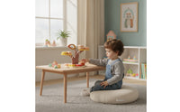 Playful Pastry Set Food Set with Stand Pretend Wooden Dessert Playset Imaginative Snacks with Stand Preschoolers