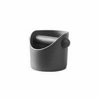 Slanted Mouth Design Espresso Knock Box Hardened Rubber Bar Coffee Knock out Box Long-Lasting ABS Material Portafilter Dump Bin Easy to Clean for Baristas, Cafe, Office