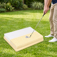Golf Practice Mat Two-sidedSided Golf Training Mat Portable Slim for Golfers, Backyard, Garage