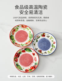 Handmade Ceramic Ginger and Garlic Grinding Plate