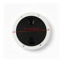 Textured Deck Plate Cover Screw-Mount Marine Deck Plate with Finger Grips Heavy Duty Hatch Cover Long-Lasting for Boats