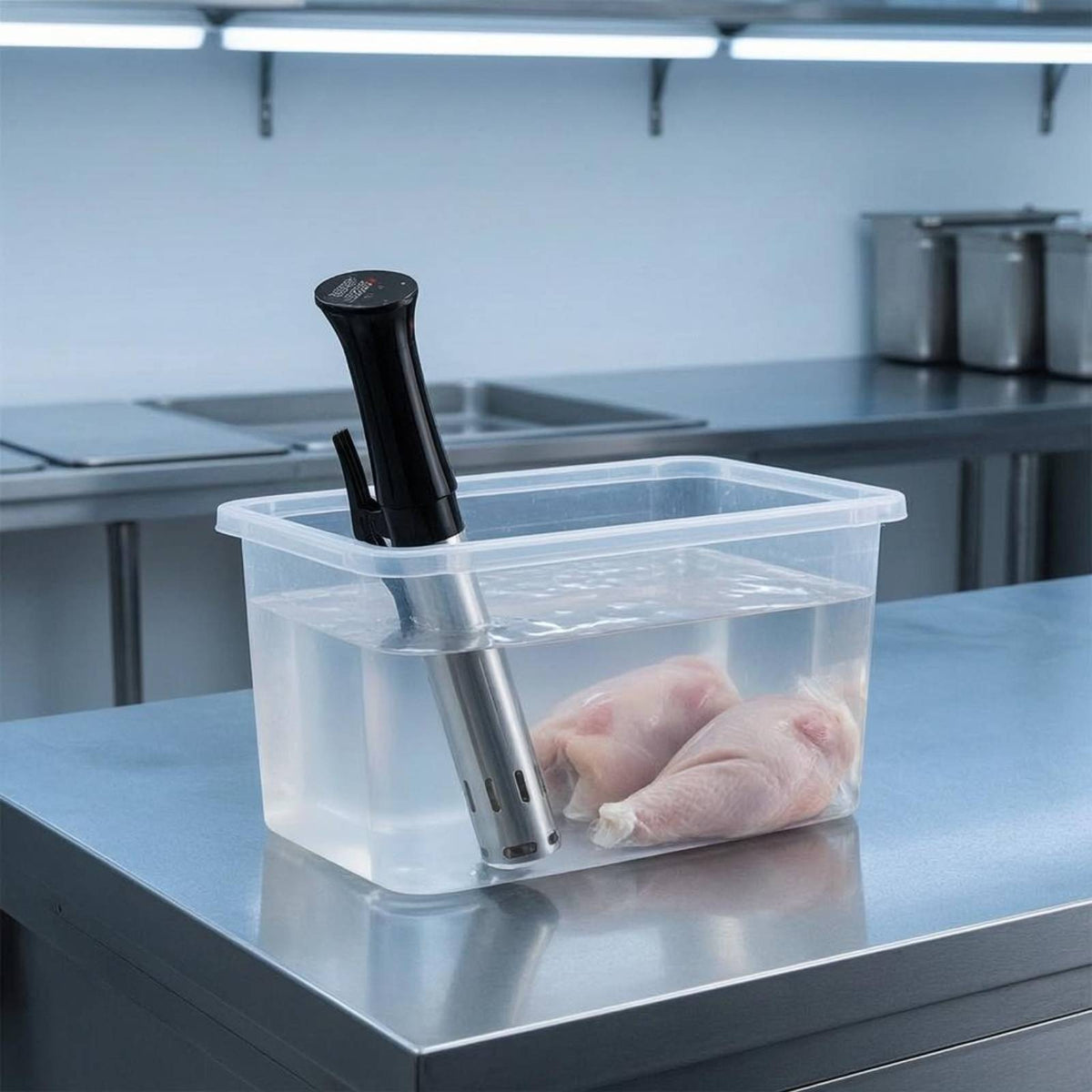 Low-Temperature Electric Sous Vide Stick Stainless Steel Digital Sous Vide Cooker Perforated Precision Cooker for Thawing