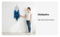 Dream Hoop Great Gift Idea Feather Dream Hoop Lightweight Feather Wall Hanging for Bedroom, Living Room, Nursery