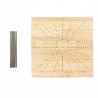 Solid Wood Granny Square Blocking Board Professional Finish Granny Square Blocker Multifunctional Crochet Blocking Board Beginner-Friendly for Crocheters