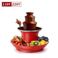 Three-Tier Chocolate Fountain Machine 110-220V
