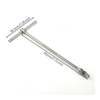 T-Handle Socket Wrench Swivel Head Socket Wrench Tool Long Shaft for Mechanics