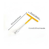 Chrome Vanadium Steel T-Handle Socket Wrench Long-Lasting T-Type Spanner Forged Construction for Mechanics, Workshop, Garage