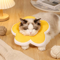 Cat Cone Neck Cone Recovery, Floral Pattern, Soft Textile Padded Adjustable, PP Material for Recovery After Surgery