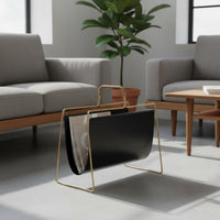 Magazine Rack Retro Style Metal Newspaper Stand Wrought Iron Frame Portable Book Holder for Living Room, Office, Bedroom