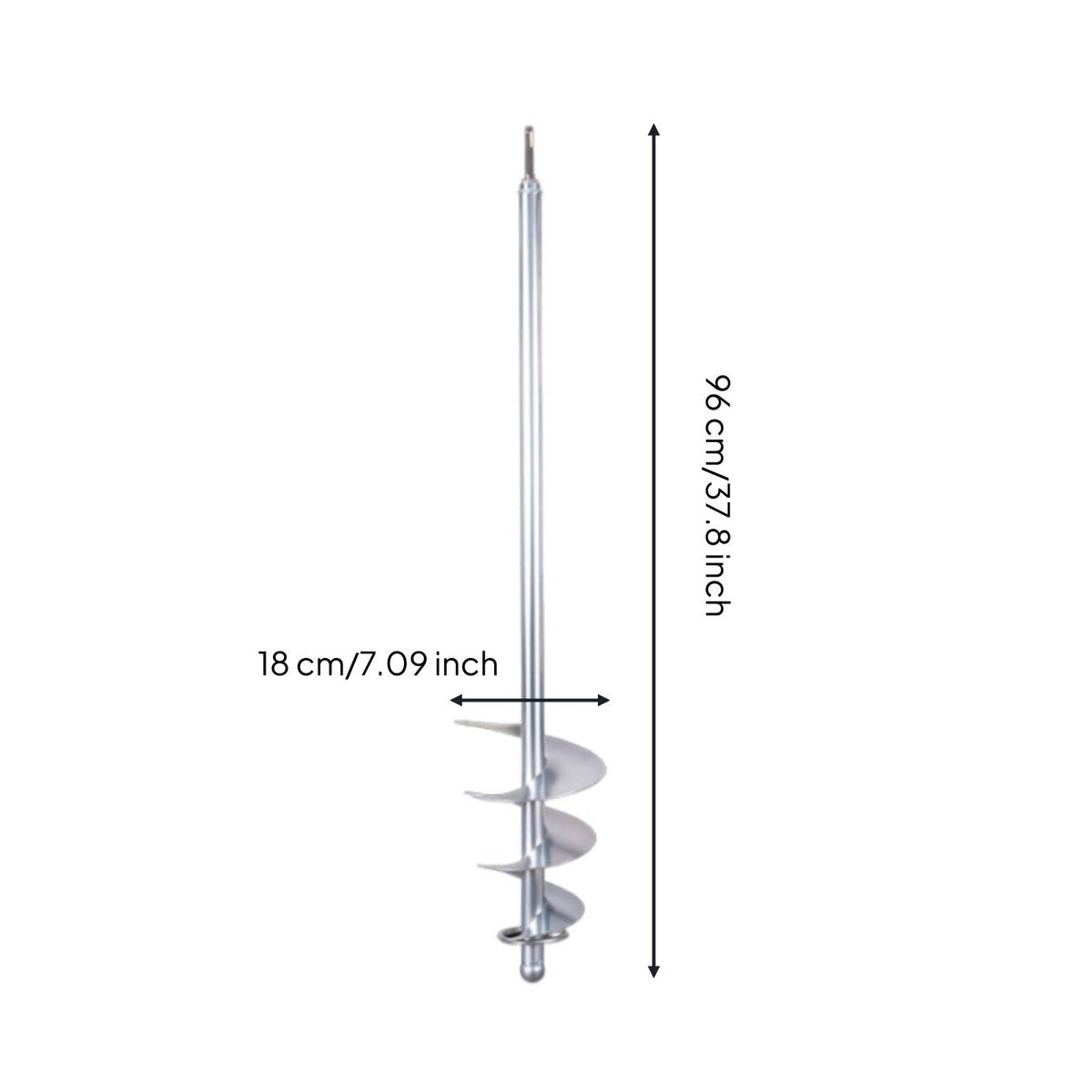 Spiral Mixing Rod Extra Long Cement Mixer Attachment Heavy Duty Paint and Mortar Mixer Paddle for Bricklayers, Painters