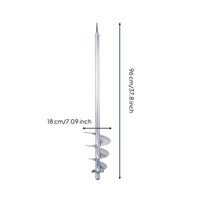 Spiral Mixing Rod Extra Long Cement Mixer Attachment Heavy Duty Paint and Mortar Mixer Paddle for Bricklayers, Painters
