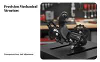 Rear Derailleur Wide Compatibility 8 Speed Rear Derailleur Cycle Gear System Shifter Mechanism for Cyclists, DIY Enthusiasts, Biking, Outdoor Trails