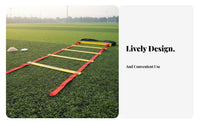 Multifunctional Agility Ladder Easy Setup Speed Ladder Portable Soccer Training Equipment Set Lightweight for Athletes, Coaches, Kids, Gym Workouts