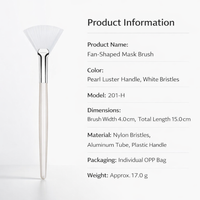 Shaped Face Brush, Professional Facial Treatment for Skincare Routine, Cosmetic Synthetic Bristles for