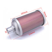 Air Compressor Silencer Threaded Pneumatic Muffler Pneumatic Silencer Compact Hardware Inline for Technicians, Workshops