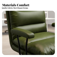 Comfortable padding Ergonomic Rolling Chair 360-Degree rotate Computer Seat Adjustable Height Office Furniture Minimalist design for Home Workers, Students, Adults, Study Room, Bedroom
