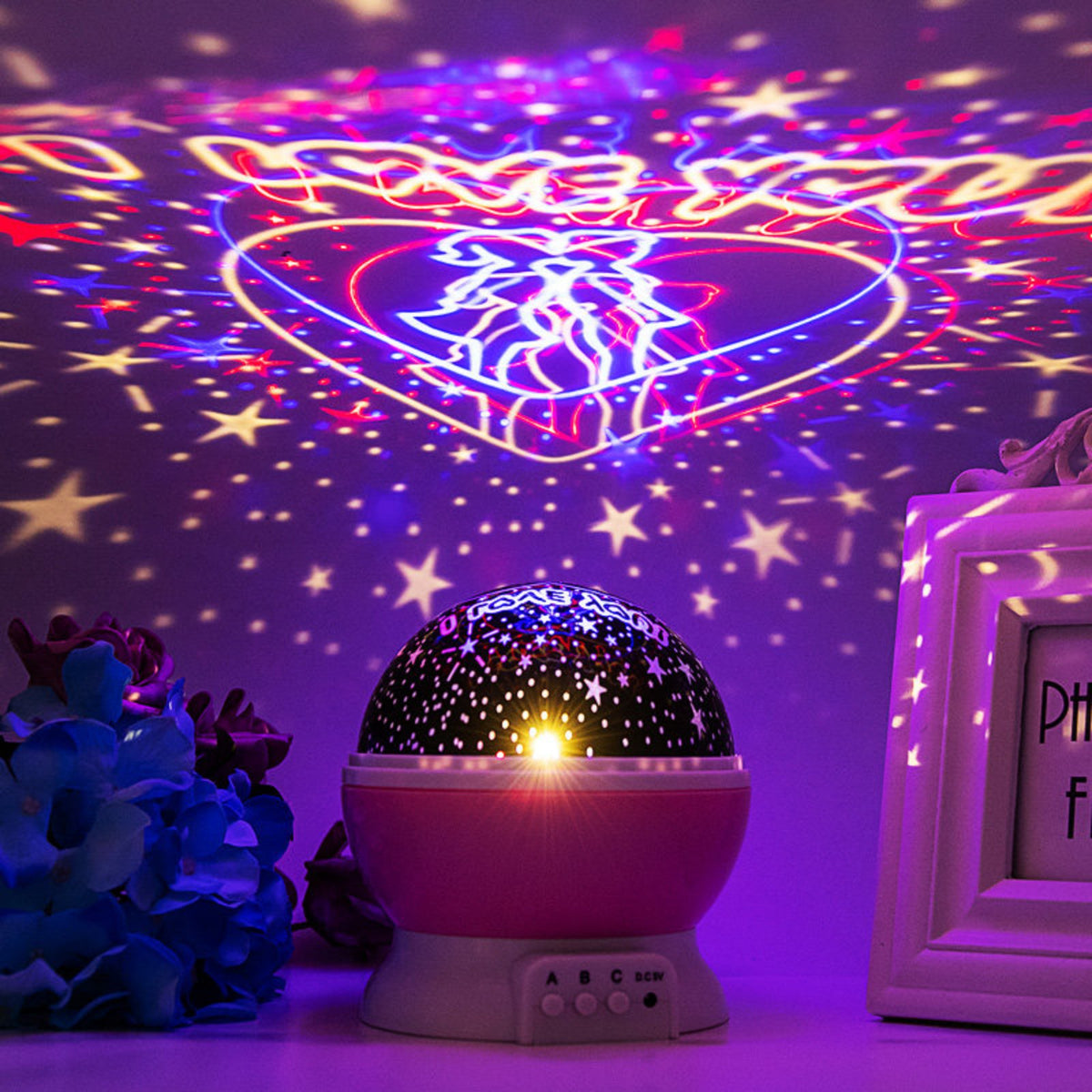 Galaxy projection lamp Colorful Projection Night Light Gift concept for Bedroom, Children