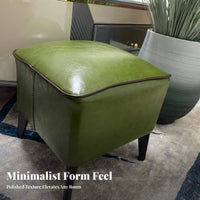 Comfortable Seating Upholstered Cube Stool Modern Design Upholstered Cube Soft Textile Footstool Strong Load Bearing for Homeowners, Shop Owners, Living Room, Entryway, Bedroom, Shoe Shop