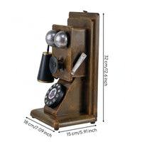 Metal Rotary Dial Phone Model Tabletop Telephone Ornament European-Inspired Vintage Phone Decor Decorative Craft