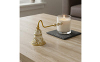 Crystal Embellished Candle Wick Smotherer Windproof Dome Candle Wick Smotherer Long Handle Wick Extinguishing Tool