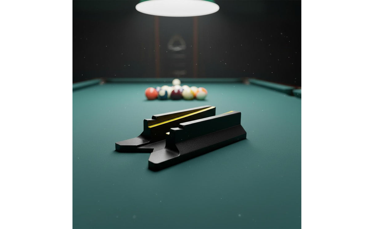Billiards Cue Practice Tool Low-Profile Cue Guide with Side Rails Stable Billiard Rod for Beginners