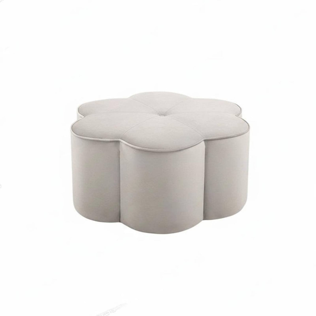 plush fabric Upholstery Flower-Shaped Plush Stool Multi-Functional Flower-Shaped Pouf Multipurpose Footstool Soft Padded Seat for Adults, Homeowners, Interior Decorators, Entryway, Living Room, Bedroom