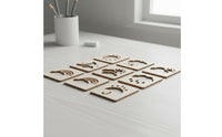 9 Pieces Moon and Stars Stencil Easy to Use Sun and Atmospheric Stencil Reusable Painting Template for School Project