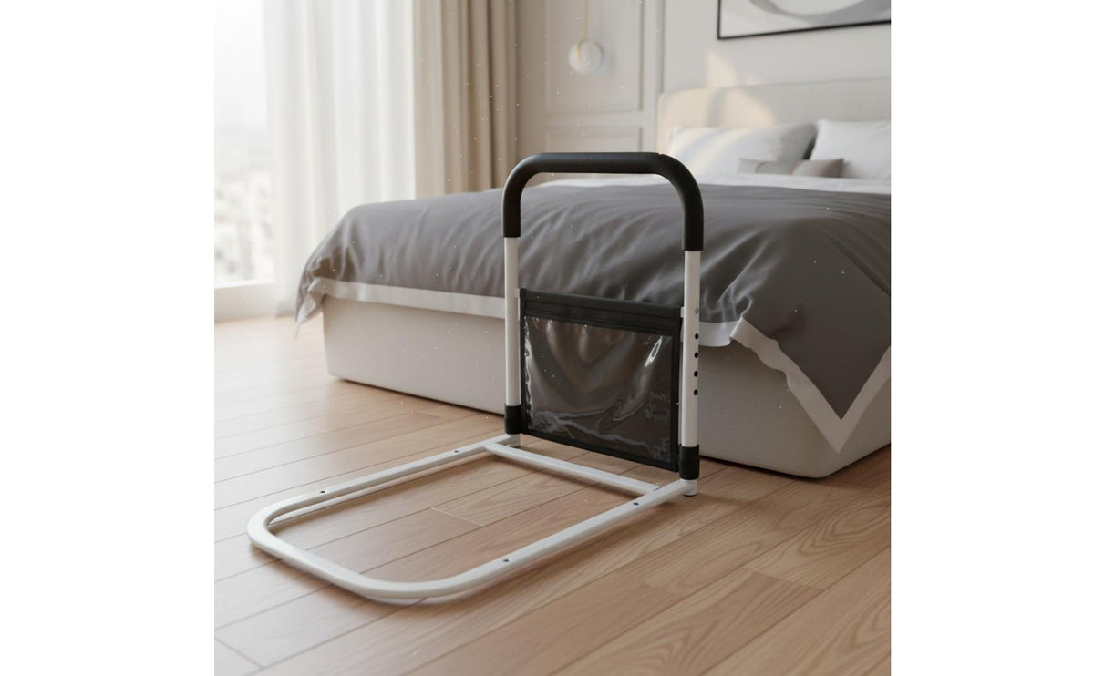 Motion Activated Light Bedside Stand up Assist Handle Heavy-Duty Bed Assist Rail for Elderly, Disabled Persons