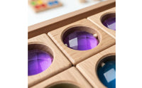Acrylic Gem Stacking Play Item Tint Sorting Rainbow Tile Blocks Self Directed Style Translucent Block Puzzle for Kids, Kindergarten