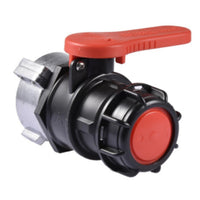 Tote Ball Shutoff Mechanism Alkali Resistant Water Liquid Container Tank Drain Adapter Connector Heavy Duty
