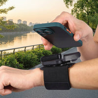 Phone Holder with Wrist Strap Detachable Wrist Phone Holder 360-Degree Rotating Adjustable for Runners, Running, Workouts