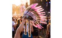 Feather Headdress Costume Feather Headpiece One-Size Boho Headband for Dancers, Cosplayers, Stage Performance