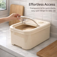 Rice Storage Container, Airtight Food Storage, Dry Food and Grains, Home Kitchen Storage, Food Storage Box, Large Airtight Food Container