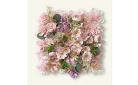 Dense Flower Panel with Foliage Layered Artificial Flower Wall Panels Faux Floral Wall Panel Lightweight for Wedding Backdrops
