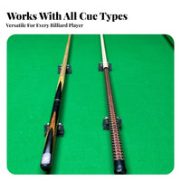 2 Pieces Effortless 360-Degree Rotation Billiard Cue Straightness Tester Stainless Steel Bearings Pool Cue Straightness Tester Universal Fit